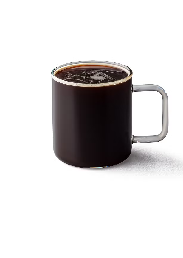 Filterkaffe i et glaskrus