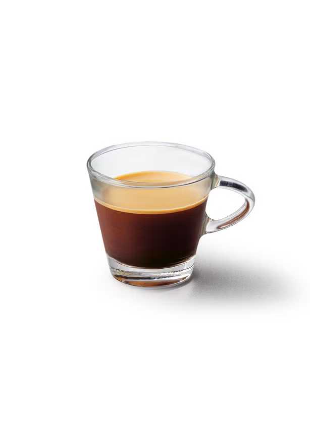 En espresso i et espressoglas